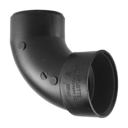 Charlotte Pipe And Foundry 4 90DEG SpgxH Ell ABS 00302  1200HA